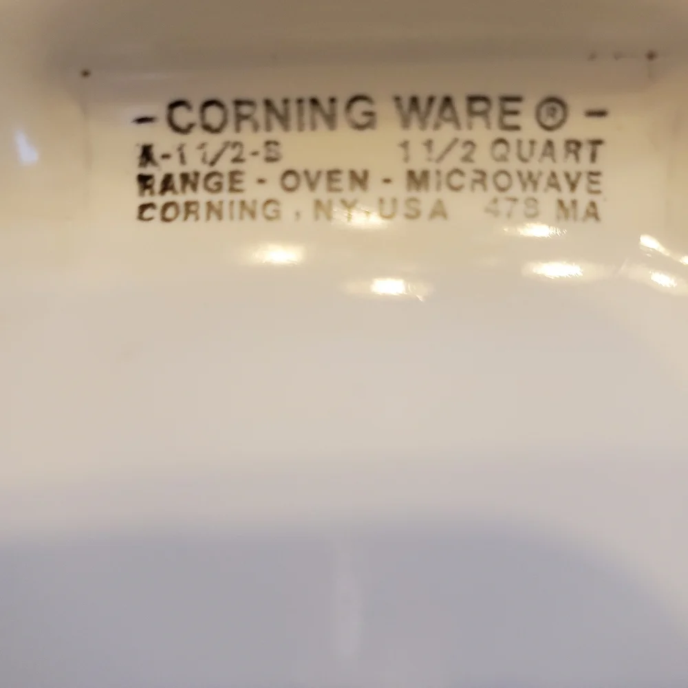 Corning Ware Vintage Wildflower Poppy A-1-1/2-B 1-1/2 Qt Baking Dish With P-7-C